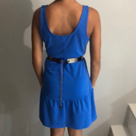 Baby Blue Short Dress (belt not included) - Picture 2 of 4